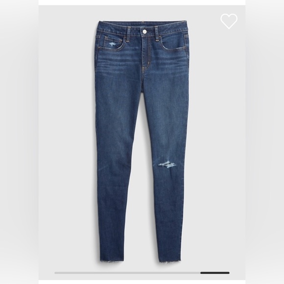 GAP Mid Rise Universal Jegging with Washwell, size 33, dark indigo - Picture 1 of 7